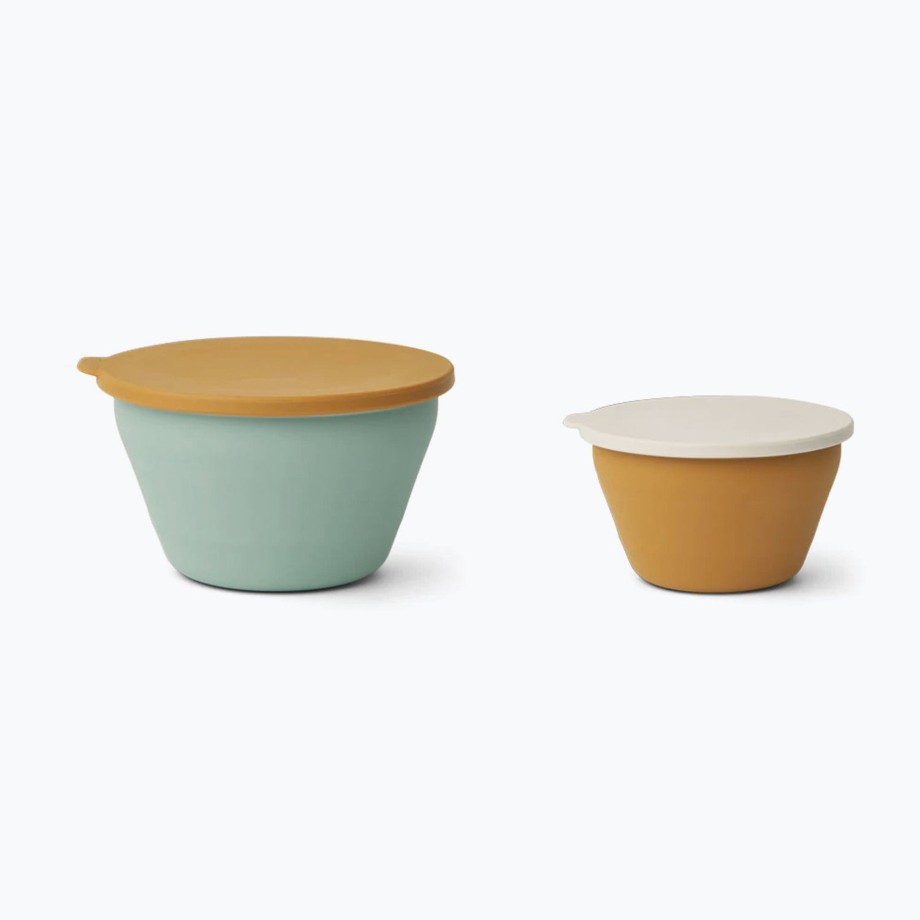 Mealtime Liewood Plates, Bowls & Cups | Liewood Dale Foldable Bowl Set - Golden (2 Pack)