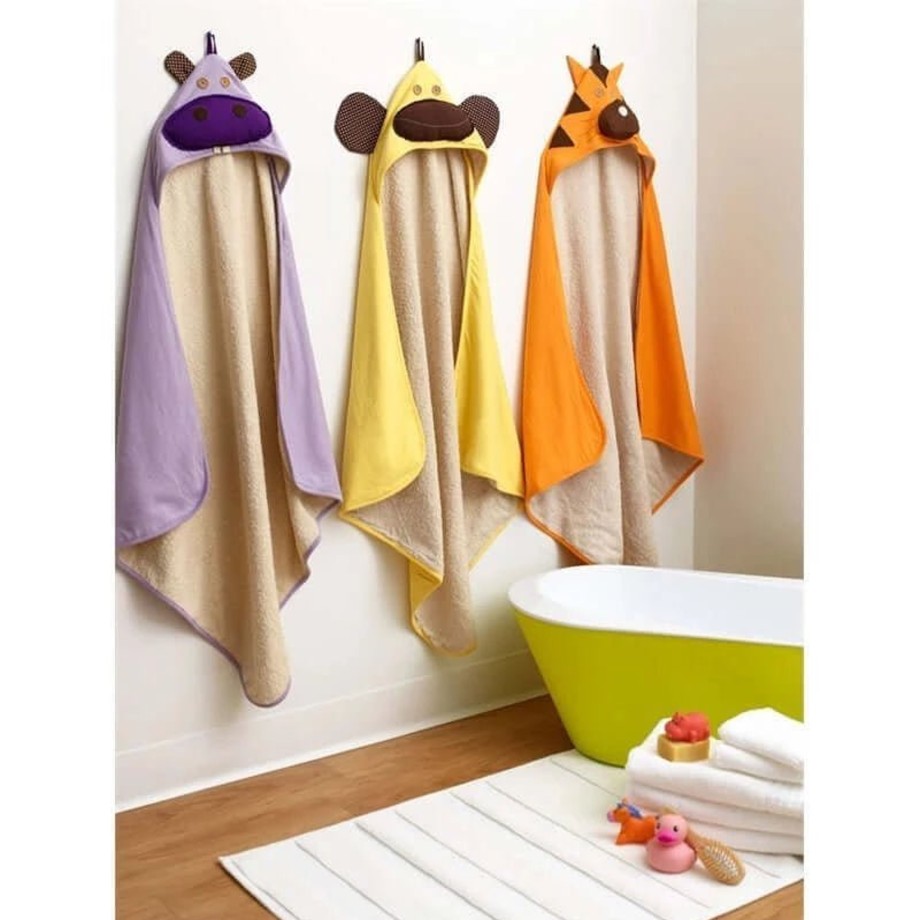 Bathtime 3 Sprouts Baby Baths & Towels | 3 Sprouts Kids Hooded Bath Towel - Monkey