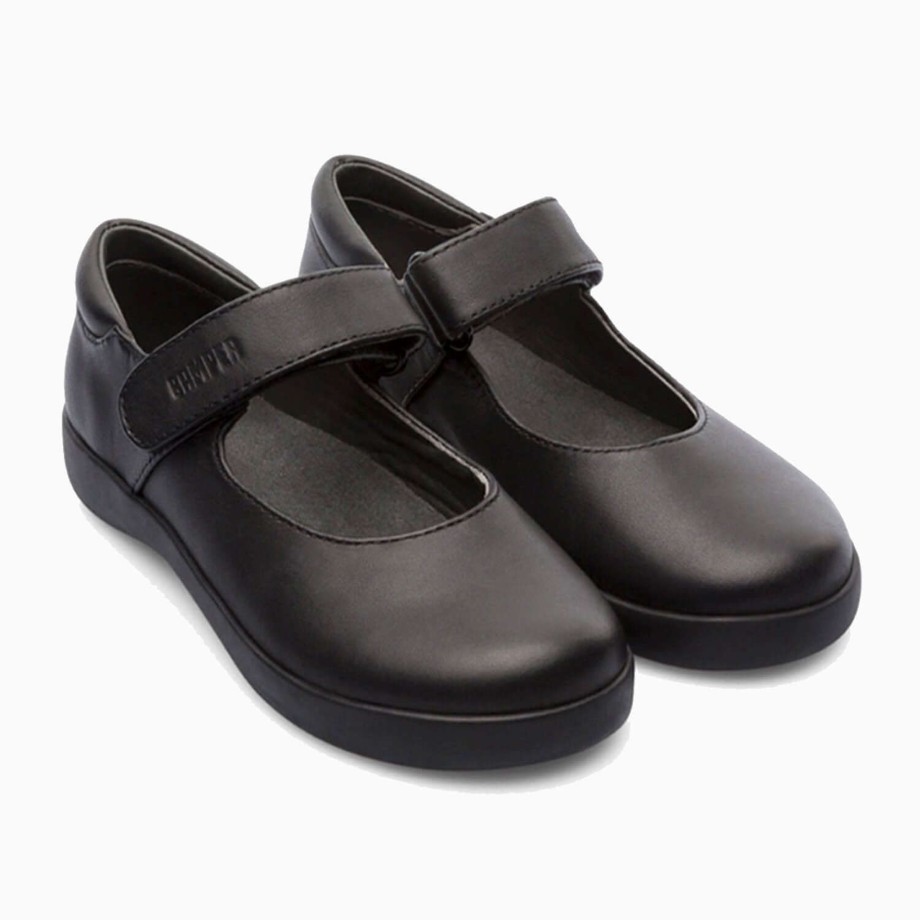 Clothing & Shoes Camper Shoes & Trainers | Camper Kids Girl'S School Shoes - Black